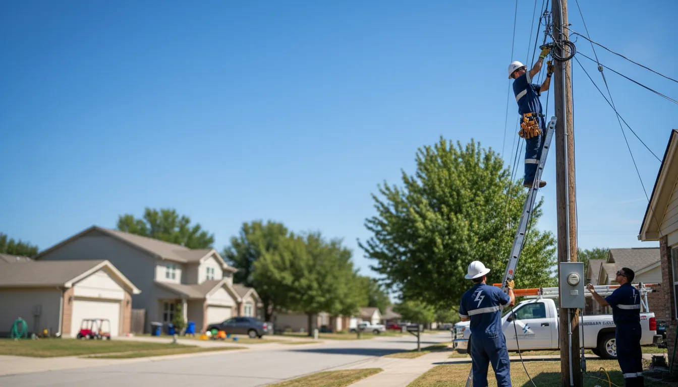 Residential electrician providing installation services in Oxford, KS